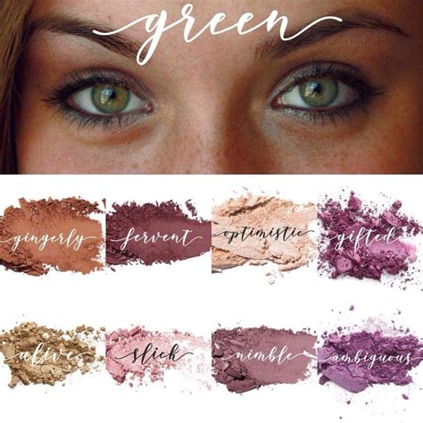 eyeshadow colors for hazel green eyes